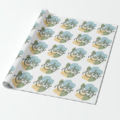 Retro Sunshine Patterns – Bold Colorful Cadeaupapier (Uitgerold)