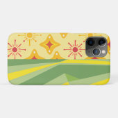 Retro Sunshine Patterns – Bold Colorful Case-Mate iPhone Case (Achterkant (horizontaal))