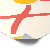 Retro Sunshine Patterns – Bold Colorful  Poster (Hoek)