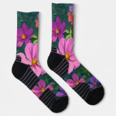 Retro Sunshine Patterns – Bold Colorful  Sokken (Rechts)
