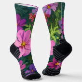 Retro Sunshine Patterns – Bold Colorful  Sokken (Gebogen)