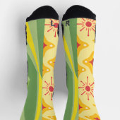 Retro Sunshine Patterns – Bold Colorful Sokken (Top)