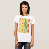 Retro Sunshine Patterns – Bold Colorful T-shirt (Voorkant volledig)