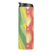Retro Sunshine Patterns – Bold Colorful  Thermosbeker (Geroteerd rechts)