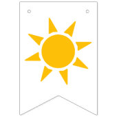 Retro Sunshine Pickleball Bruidsfeestje Vlaggetjes (Tweede vlag)