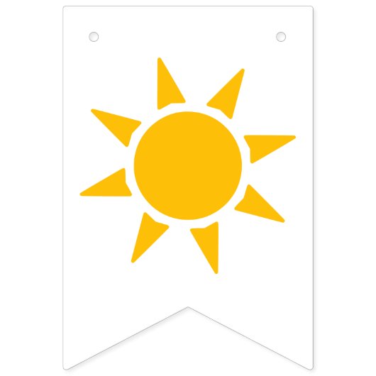 Retro Sunshine Pickleball Bruidsfeestje Vlaggetjes (Tweede vlag)