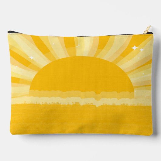 Retro Sunshine Pickleball Bruiloft Feest Etui (Achterkant)