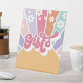 Retro Sunshine Verjaardag Gift Tafel Reclamebord Met Voetstuk (Insitu)