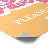 Retro Sunshine Verjaardagsgunsten Poster (Hoek)