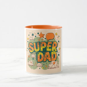 Retro Super Dad Starry Cloud Mok