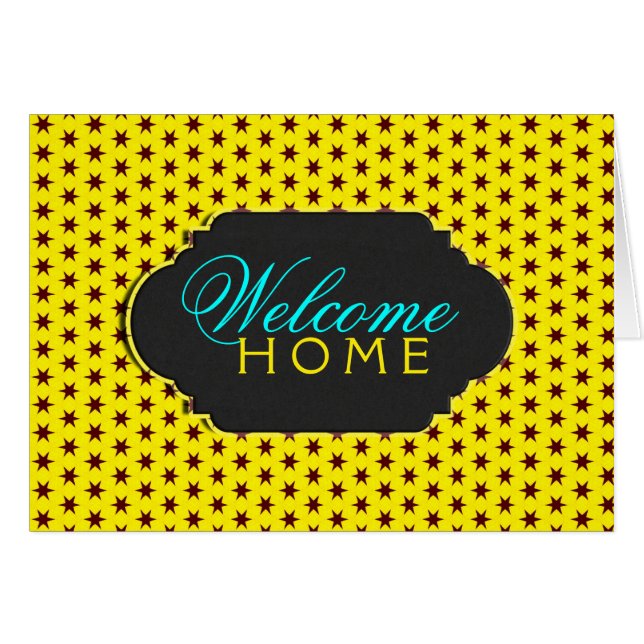 Retro Super Stars - Welkom thuiskaart (Voorkant Horizontaal)