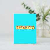 Retro Superheld Briefkaart (Staand voorkant)
