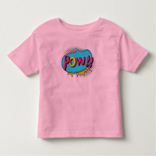 Retro Superheld Comics Action Blurb POW Kinder Shirts