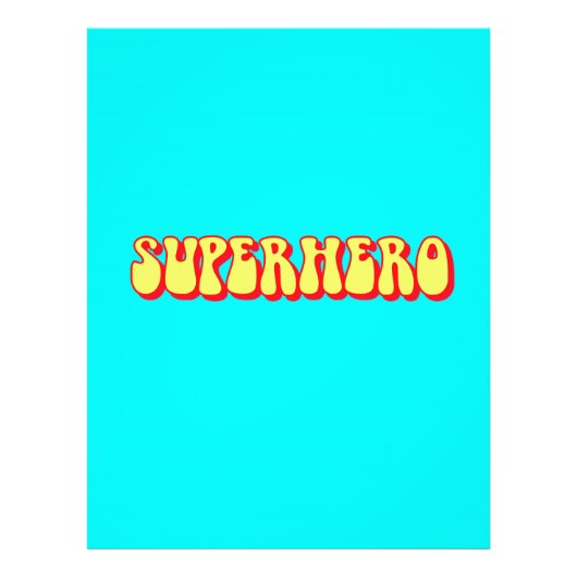 Retro Superheld Foto Afdruk (Voorkant)