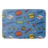 Retro Superheld Kinder Patroon Badmat (Voorkant)
