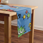 Retro Superheld Kinder Patroon Medium Tafelloper (Voorbeeld)