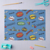 Retro Superheld Kinder Patroon Tissuepapier (Craft)