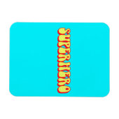 Retro Superheld Magneet (Horizontaal)