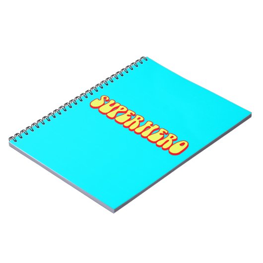 Retro Superheld Notitieboek (Linkerzijde)