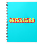Retro Superheld Notitieboek (Voorkant)