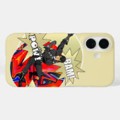 Retro superheldenpersonage Case-Mate iPhone case (Achterkant (horizontaal))