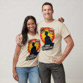 Retro Superhero Silhouette - Urban Guardian Design T-shirt (Unisex)