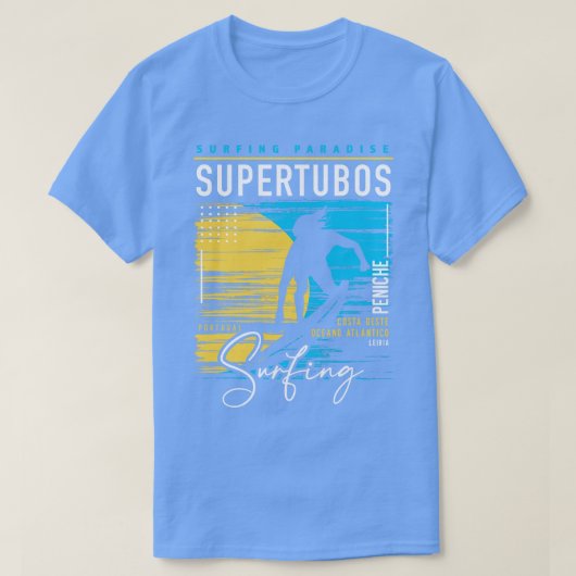 Retro Supertubos Surfen Surfers Paradise Surf Por T-shirt (Design voorkant)