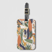 Retro Surf Club Bagagelabel (Voorkant (verticaal))