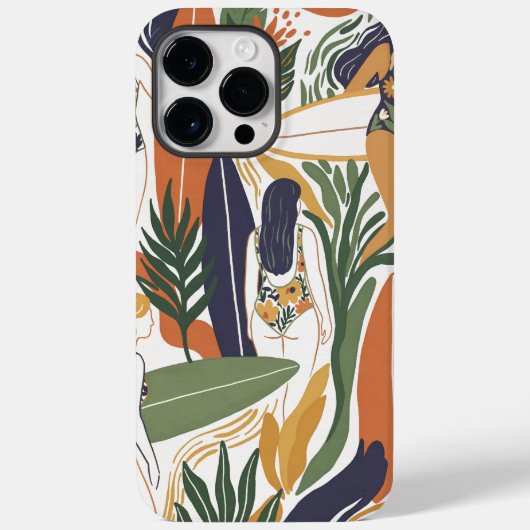 Retro Surf Club Case-Mate iPhone Case (Achterkant)