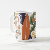 Retro Surf Club Koffiemok (Voorkant links)