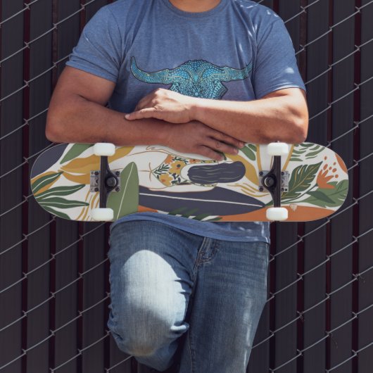 Retro Surf Club Persoonlijk Skateboard (Buiten 3)