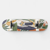 Retro Surf Club Persoonlijk Skateboard (Horizontaal)