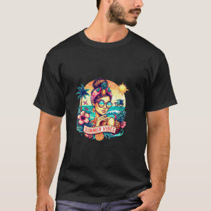 Retro Surf Crew Tropische Vibe Grafische T-Shirt