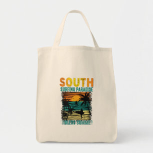 Retro Surf Crew Tropische Vibe Grafische T-Shirt Tote Bag