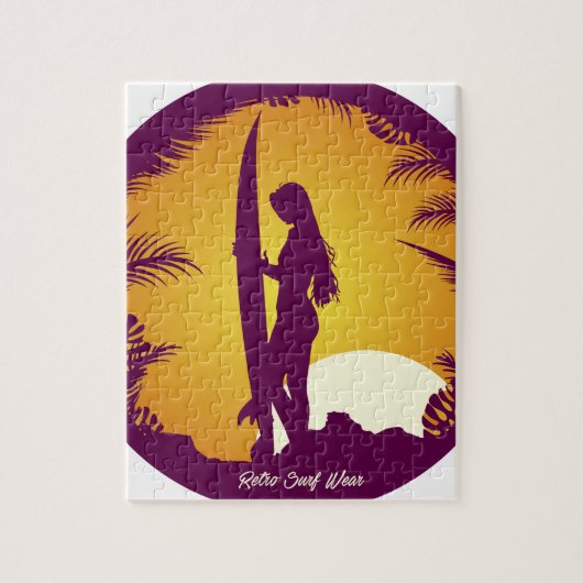 Retro-Surf Draag Legpuzzel (Verticaal)