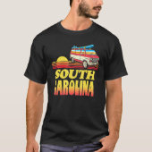 Retro Surf South Carolina Sunset en Van Eighties T-shirt (Voorkant)