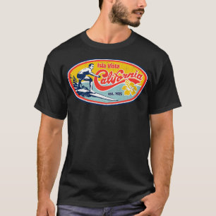 Retro Surf Style Isla Vista College-apparaat T-shirt