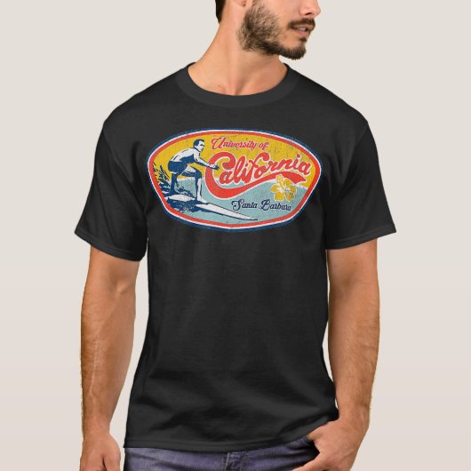 Retro Surf Style UCSB T-shirt (Voorkant)