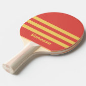 Retro Surf Sunset Three Across Striping with Name Tafeltennisbatje (Voorkant Gekanteld)