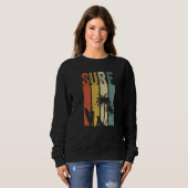 Retro Surf Surfboarder Wave Surfer Trui (Voorkant volledig)
