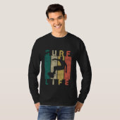 retro surf surfer cadeau t-shirt (Voorkant volledig)