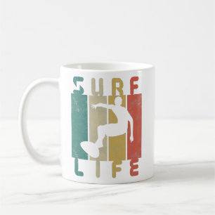 retro surf surfgeschenk koffiemok