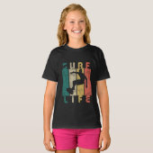 retro surf surfgeschenk t-shirt (Voorkant volledig)