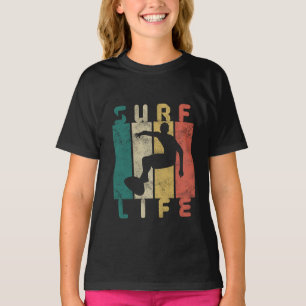 retro surf surfgeschenk t-shirt
