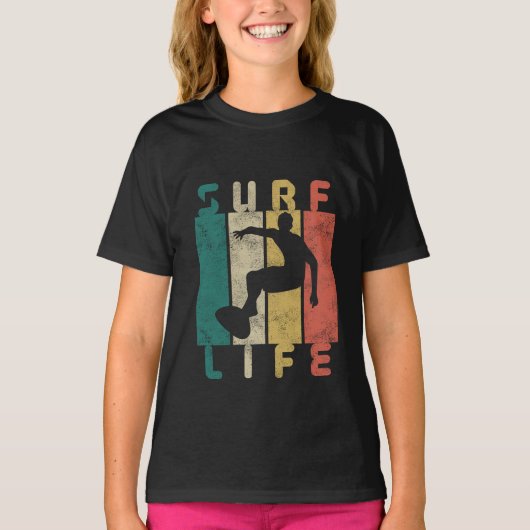 retro surf surfgeschenk t-shirt (Voorkant)