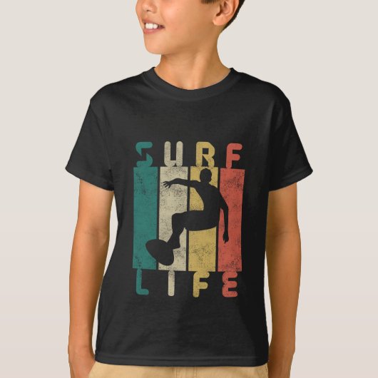 retro surf surfgeschenk t-shirt (Voorkant)