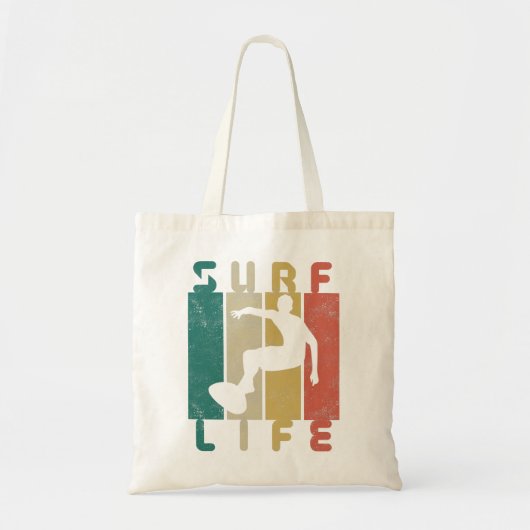 retro surf surfgeschenk tote bag (Voorkant)