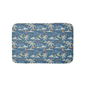 Retro Surf Tropical Patroon Badmat (Voorkant)