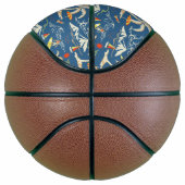 Retro Surf Tropical Patroon Basketbal (Rechts)