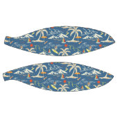 Retro Surf Tropical Patroon Basketbal (Panelen)